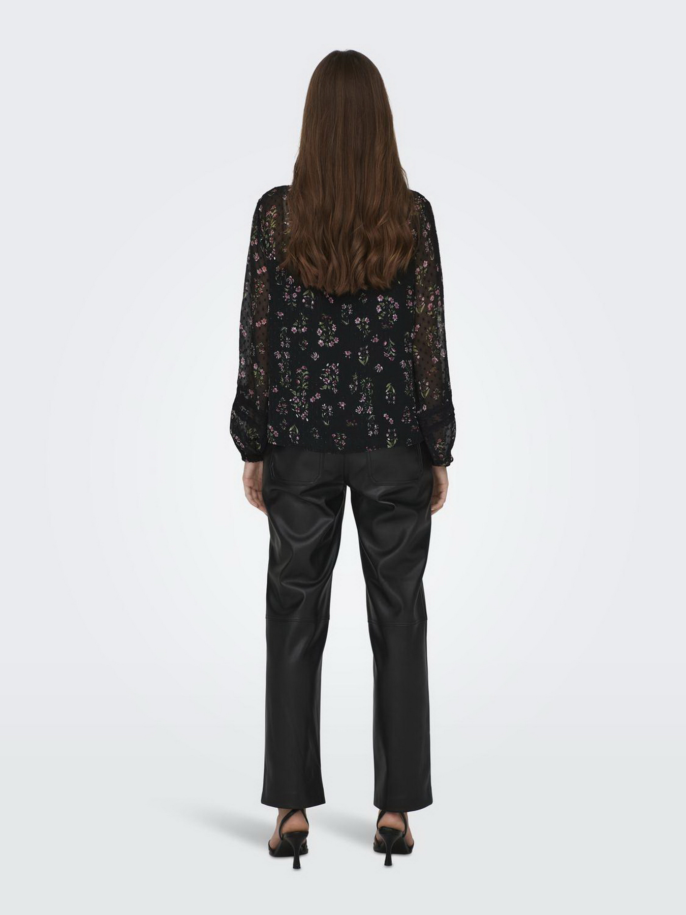 Блуза Only модель 15303600_Black LIGHT PINK FLOWER Фото