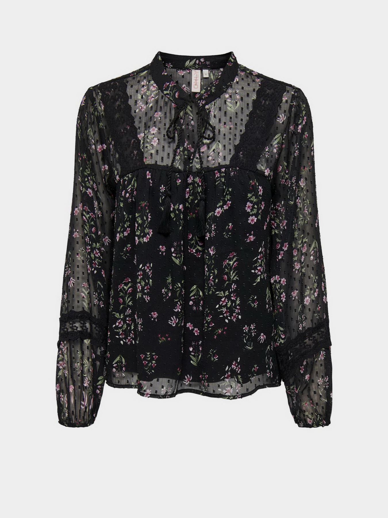 Блуза Only модель 15303600_Black LIGHT PINK FLOWER Блуза Only модель 15303600_Black LIGHT PINK FLOWER Фото