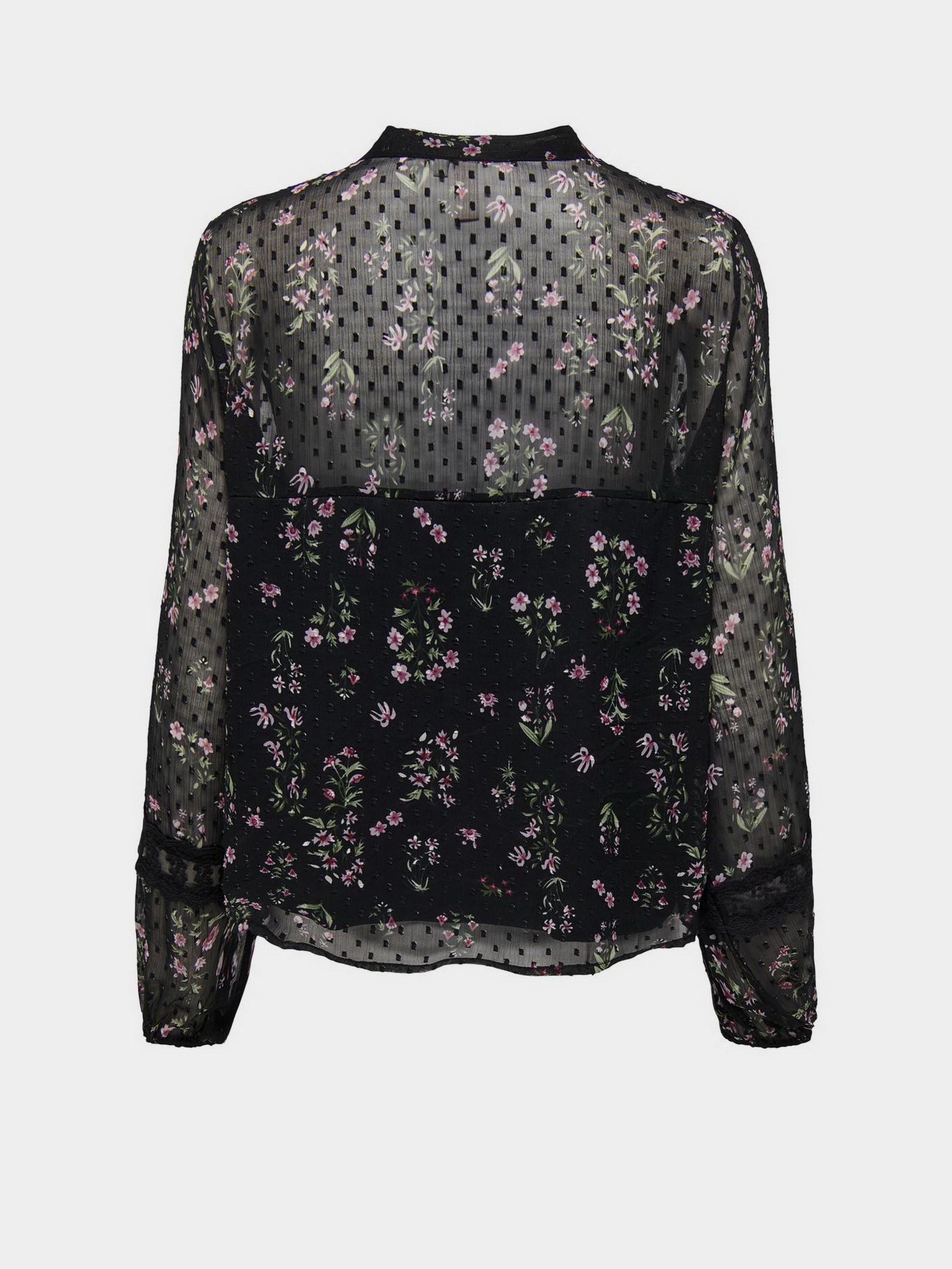 Блуза Only модель 15303600_Black LIGHT PINK FLOWER Блуза Only модель 15303600_Black LIGHT PINK FLOWER Фото