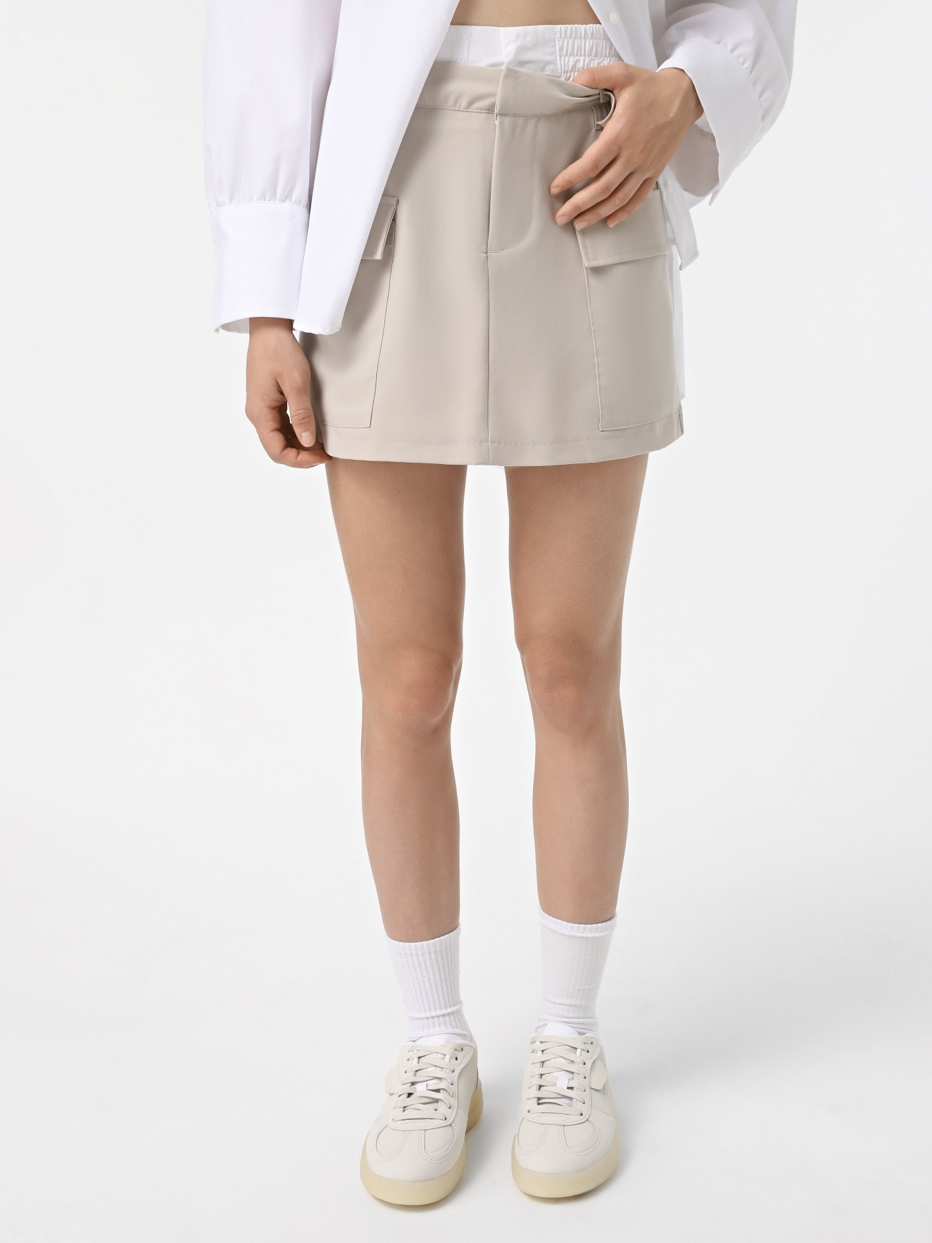 Юбка мини Only модель 15340772_Nacreous Cloud Юбка мини Only модель 15340772_Nacreous Cloud Фото