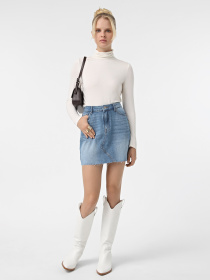 Джинсова спідниця Only модель 15325678_Medium Blue Denim Фото