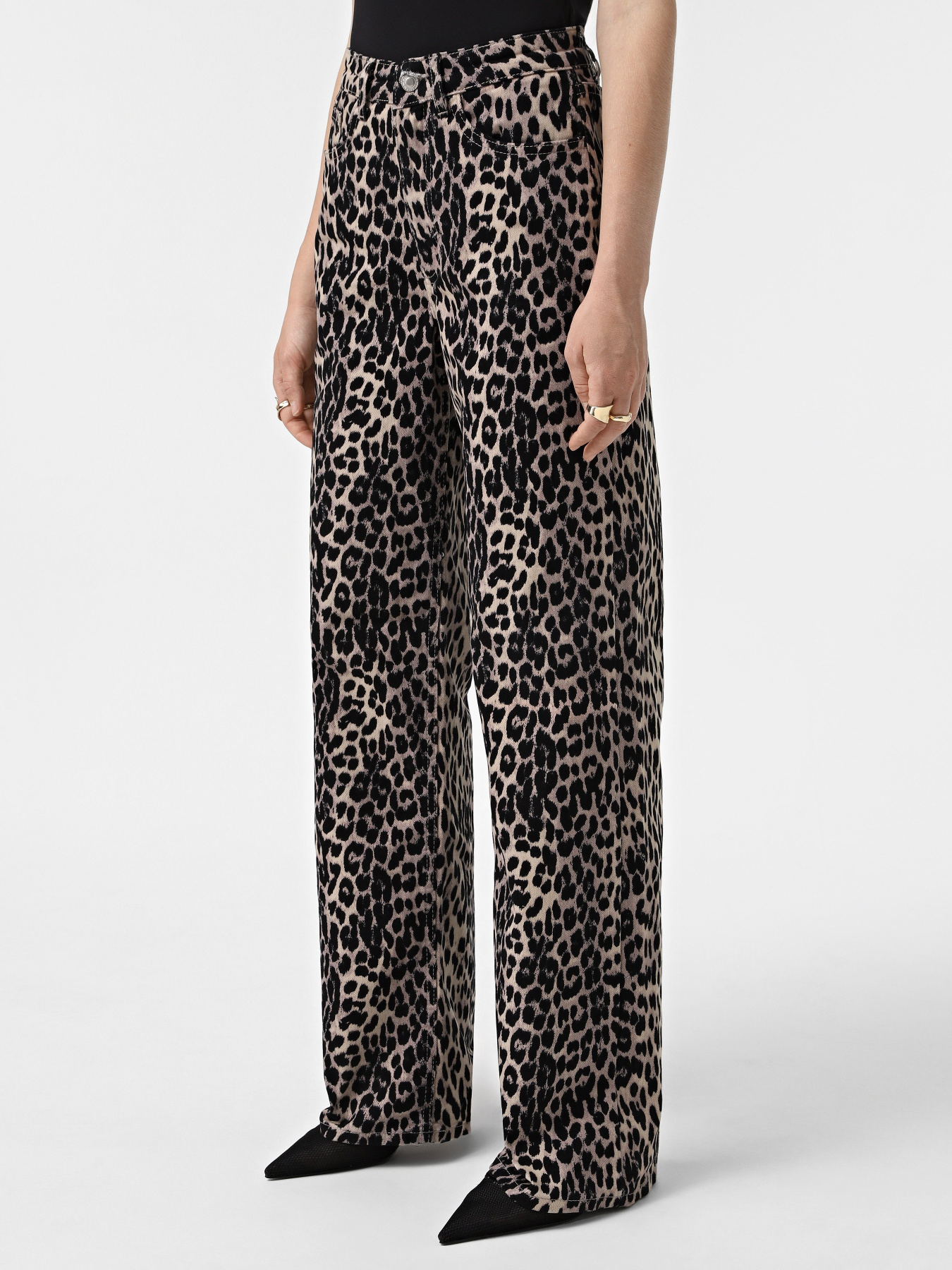 Повседневные штаны Only модель 15342522_Black LEO Повседневные штаны Only модель 15342522_Black LEO Фото