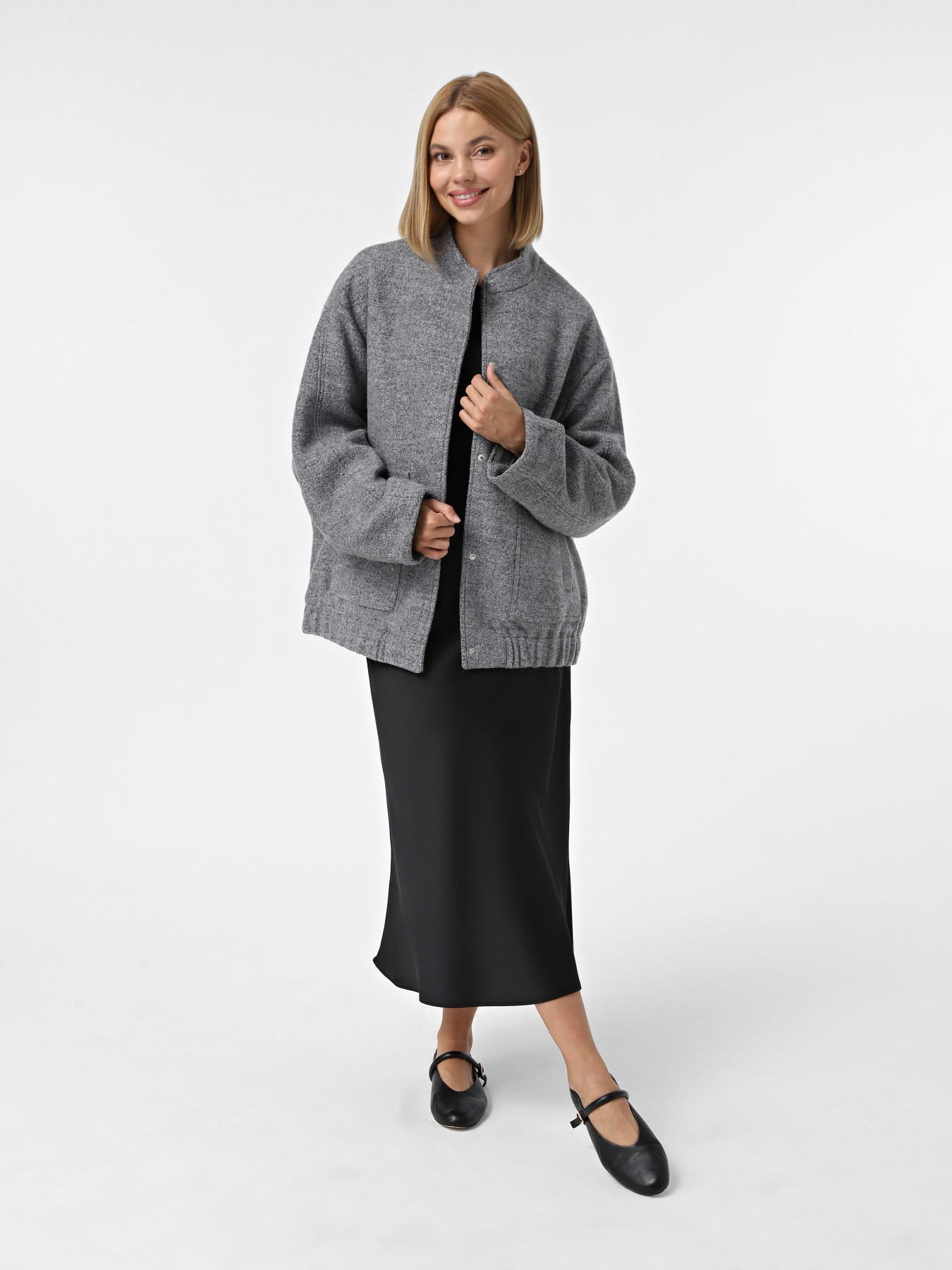 Демісезонна куртка Only модель 15328165_Medium Grey Melange Фото