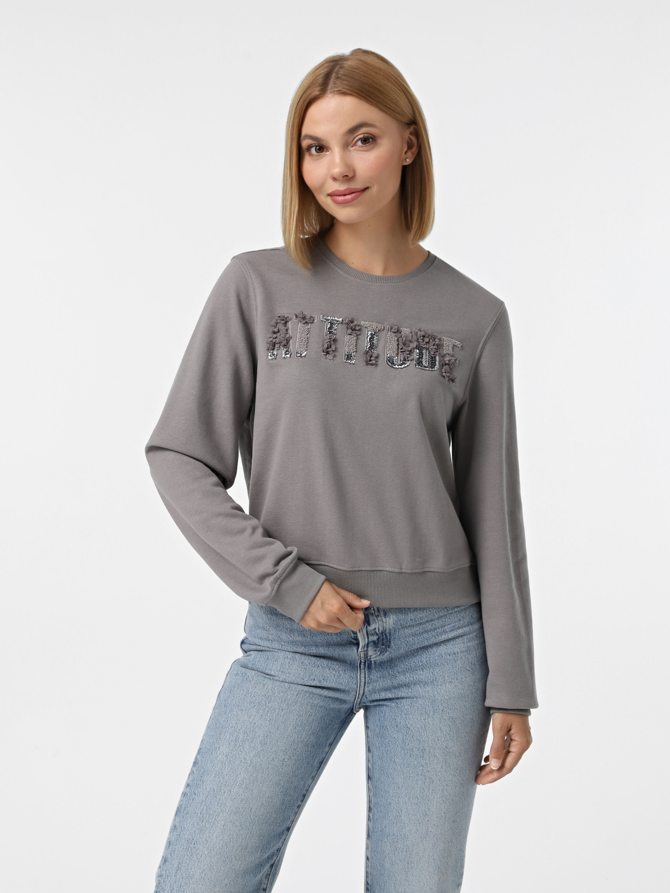 Свитшот Only модель 15330271_December Sky Attitude Фото