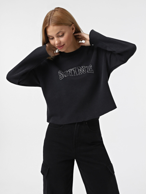 Світшот Only модель 15330408_Black Shine Фото