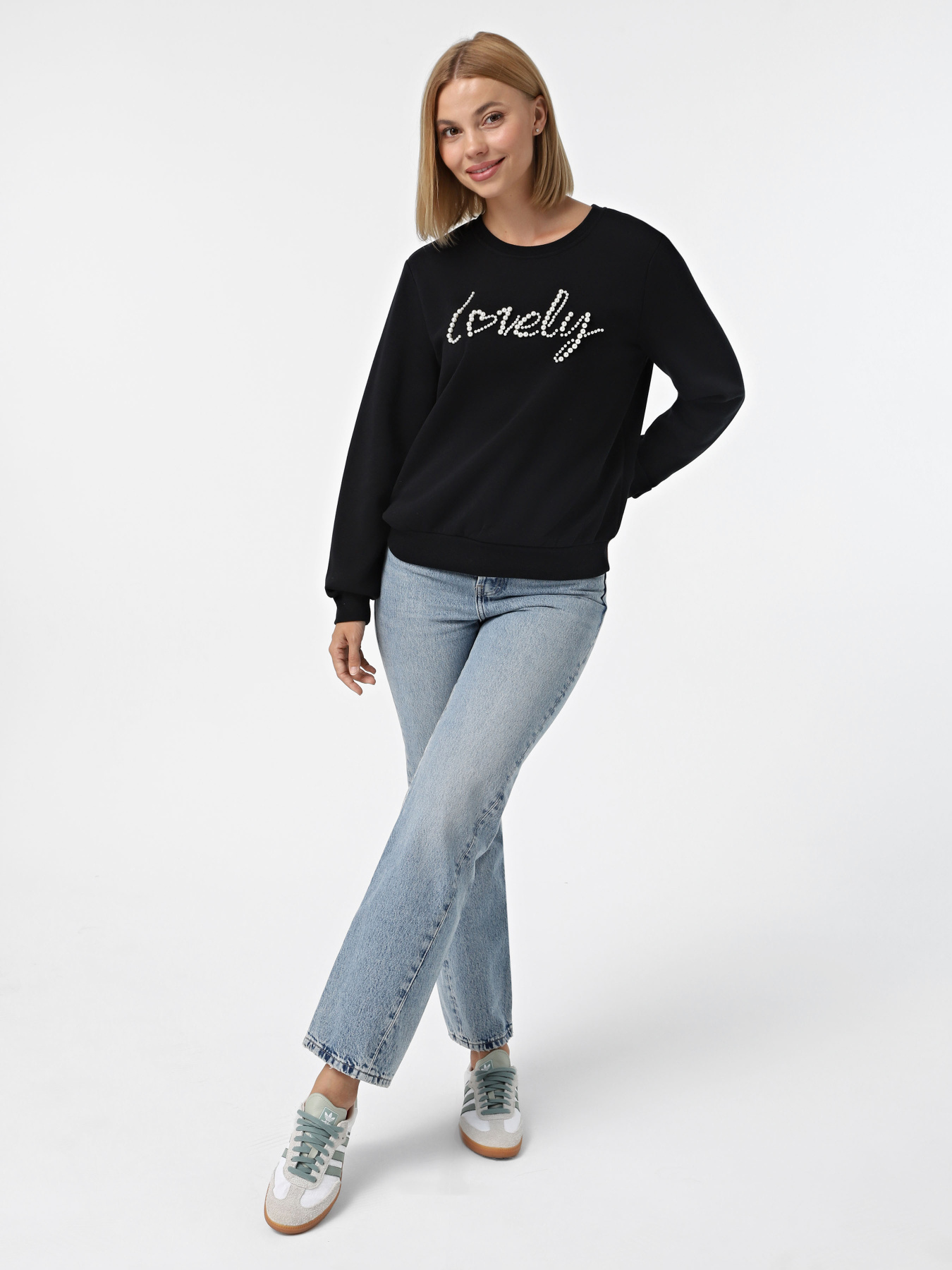 Свитшот Only модель 15331042_Black Lovely Свитшот Only модель 15331042_Black Lovely Фото