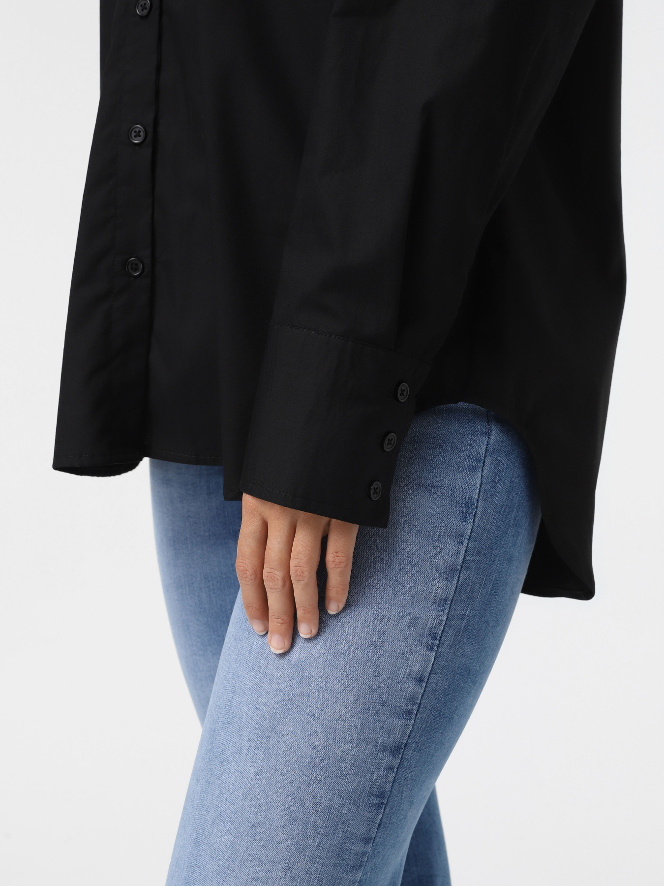 Рубашка повседневная Only модель 15328579_Black Рубашка повседневная Only модель 15328579_Black Фото