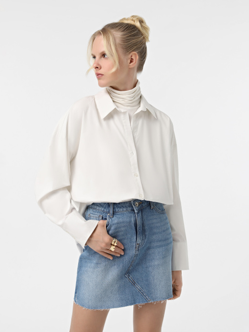 Рубашка Only модель 15328579_Cloud Dancer Фото