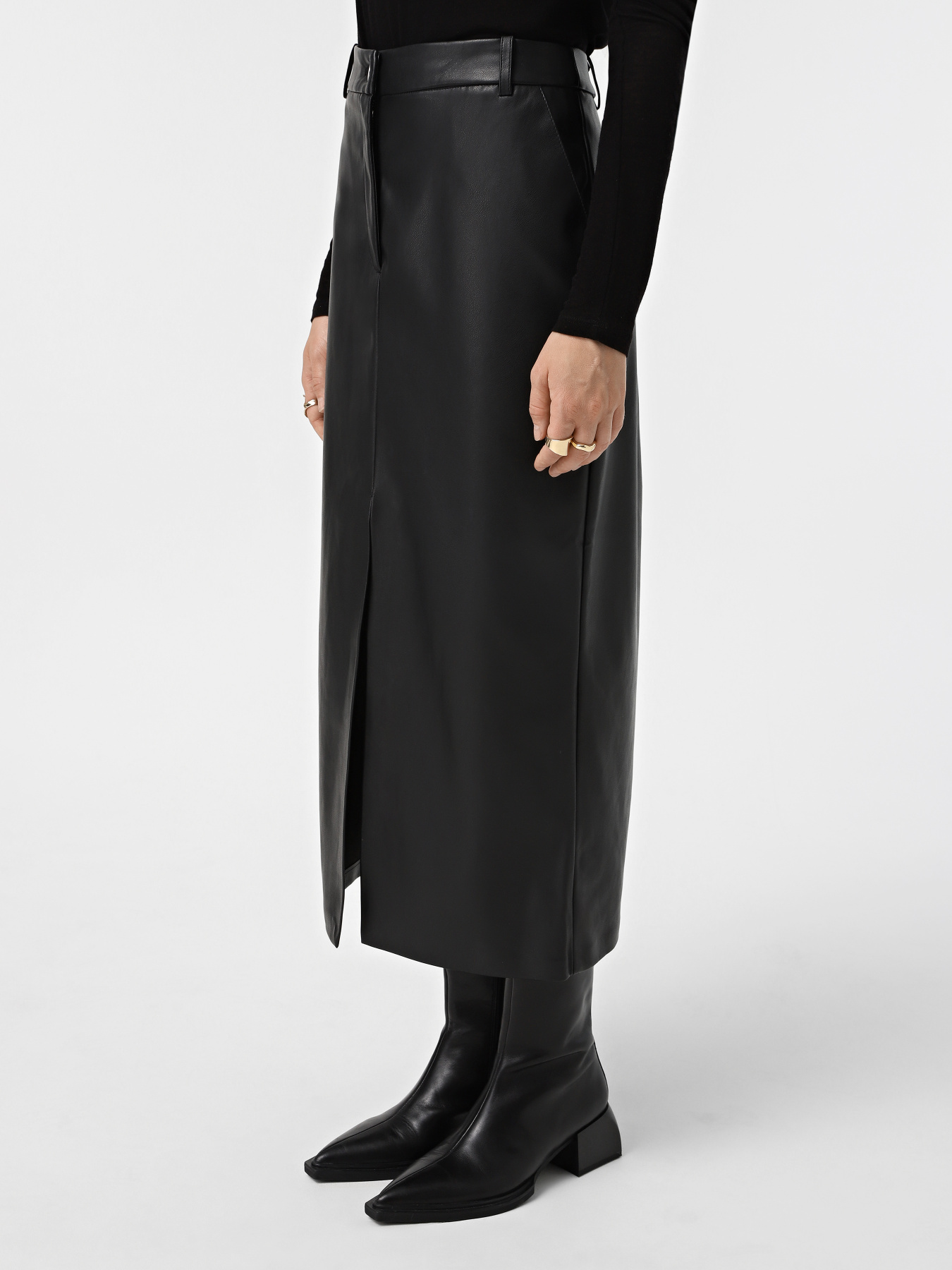 Юбка миди Only модель 15322539_Black Фото