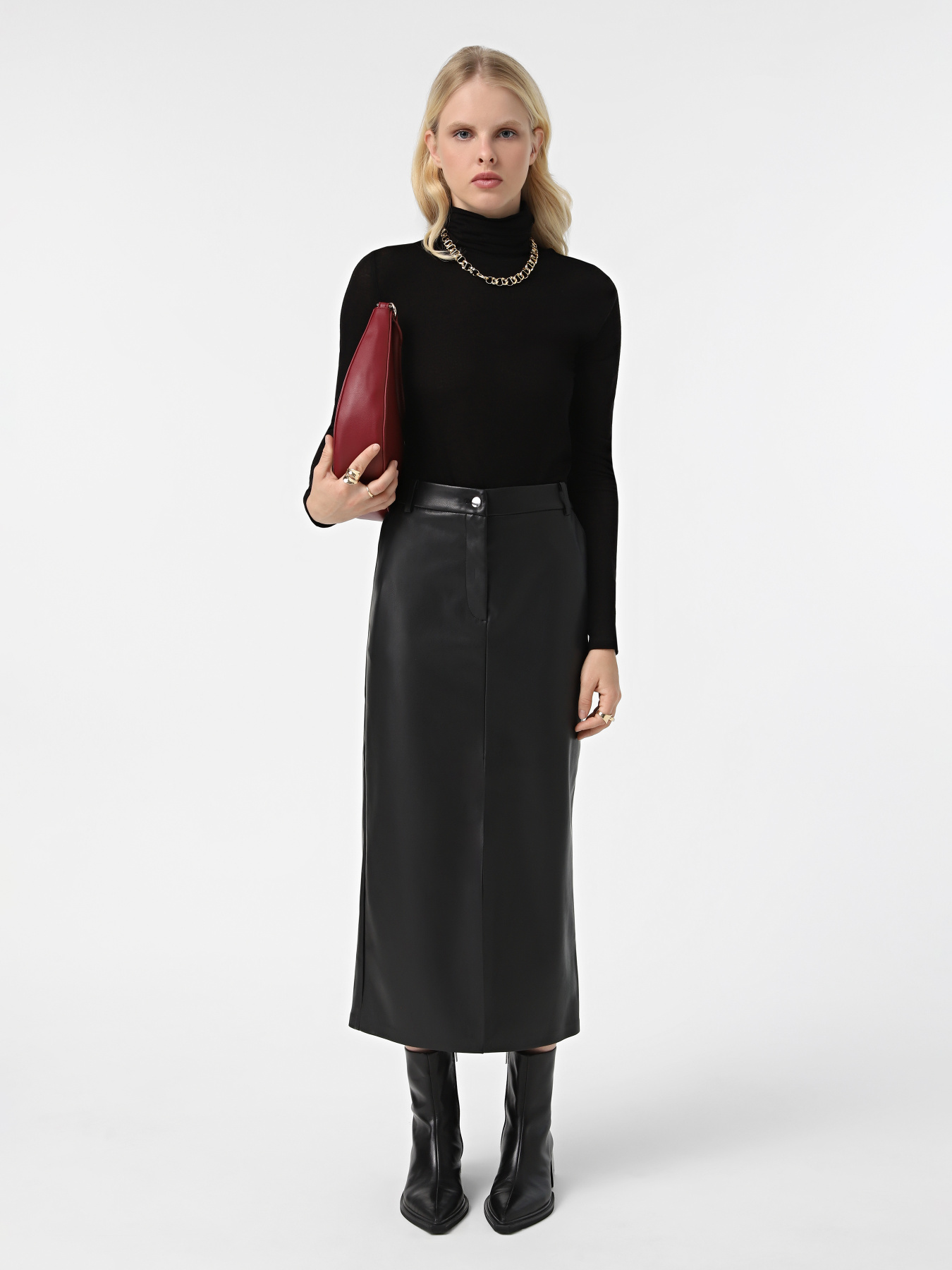 Спідниця міді Only модель 15322539_Black Фото