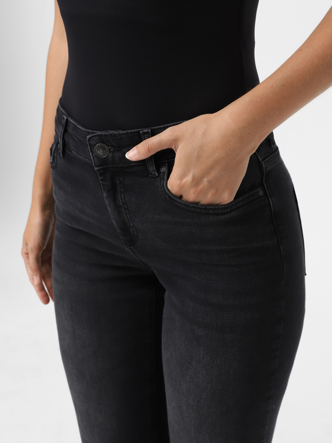 Прямі джинси Only модель 15330779_Washed Black Фото