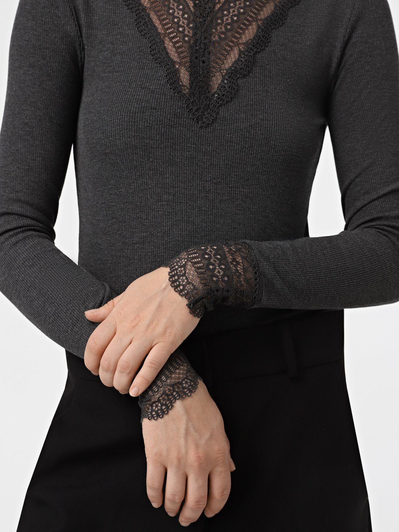 Гольф Only модель 15207788_Dark Grey Melange Гольф Only модель 15207788_Dark Grey Melange Фото