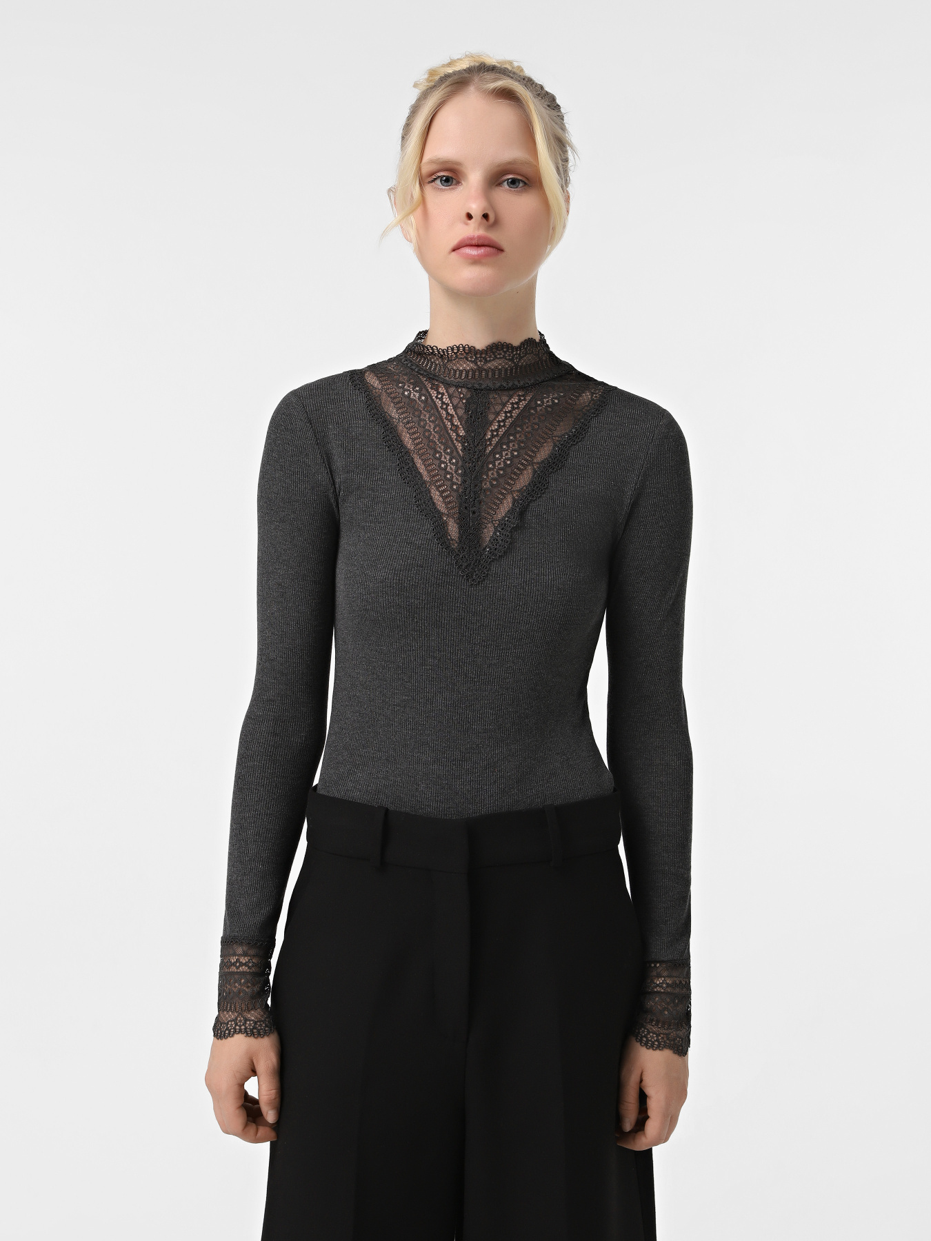 Гольф Only модель 15207788_Dark Grey Melange Гольф Only модель 15207788_Dark Grey Melange Фото