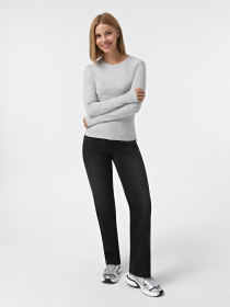 Лонгслив Only модель 15323159_Light Grey Melange Фото