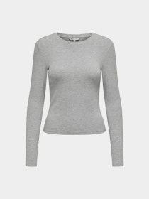 Лонгслив Only модель 15323159_Light Grey Melange Фото