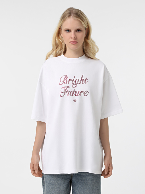 Футболка Only модель 15329778_Bright White Bright Фото