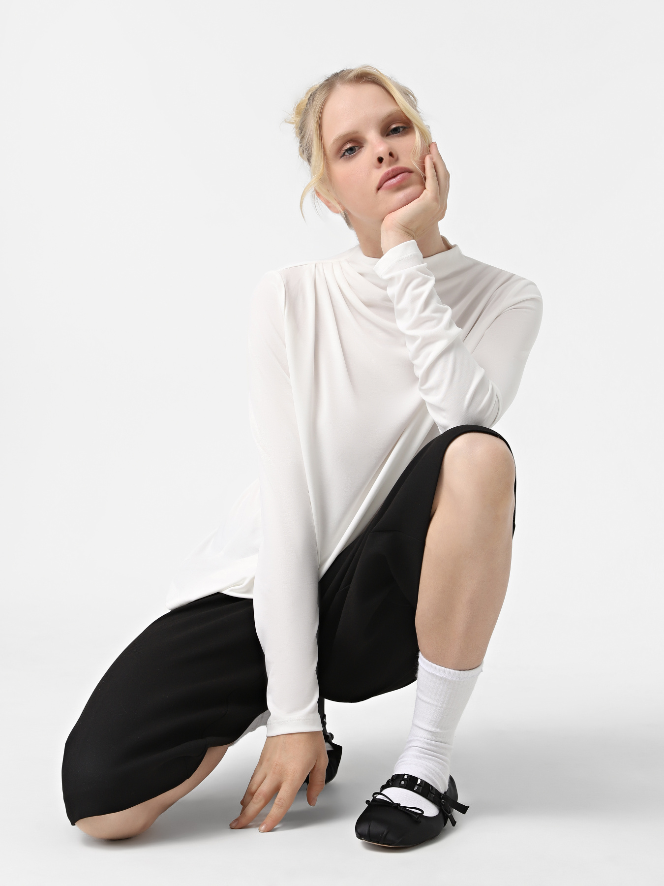 Блуза Only модель 15330746_Cloud Dancer Фото