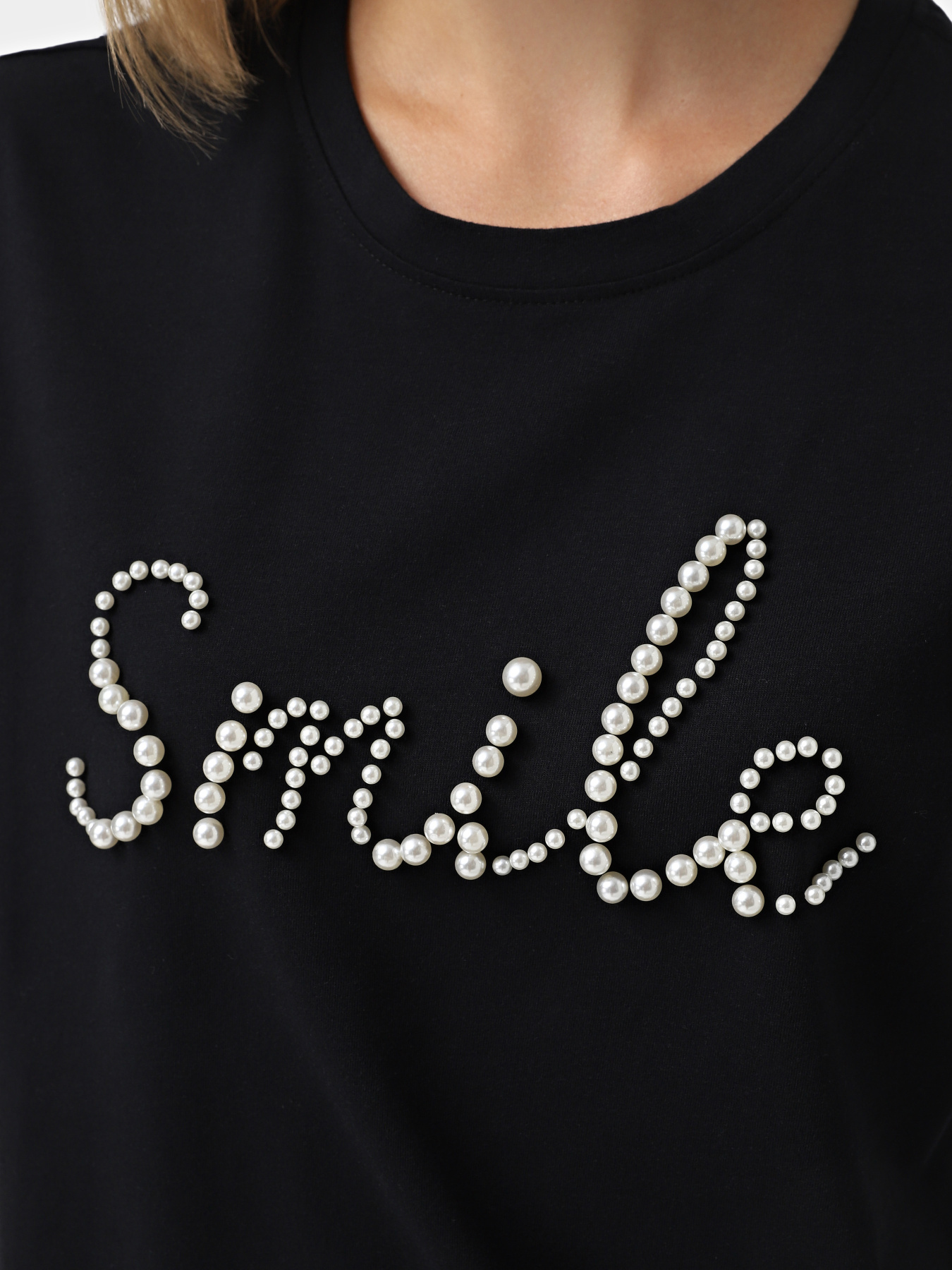 Футболка Only модель 15330982_Black Smile Футболка Only модель 15330982_Black Smile Фото