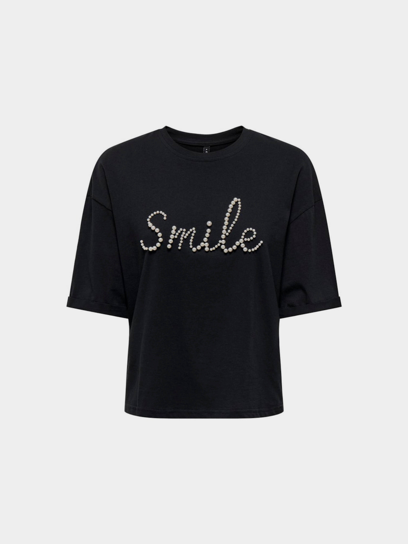 Футболка Only модель 15330982_Black Smile Футболка Only модель 15330982_Black Smile Фото