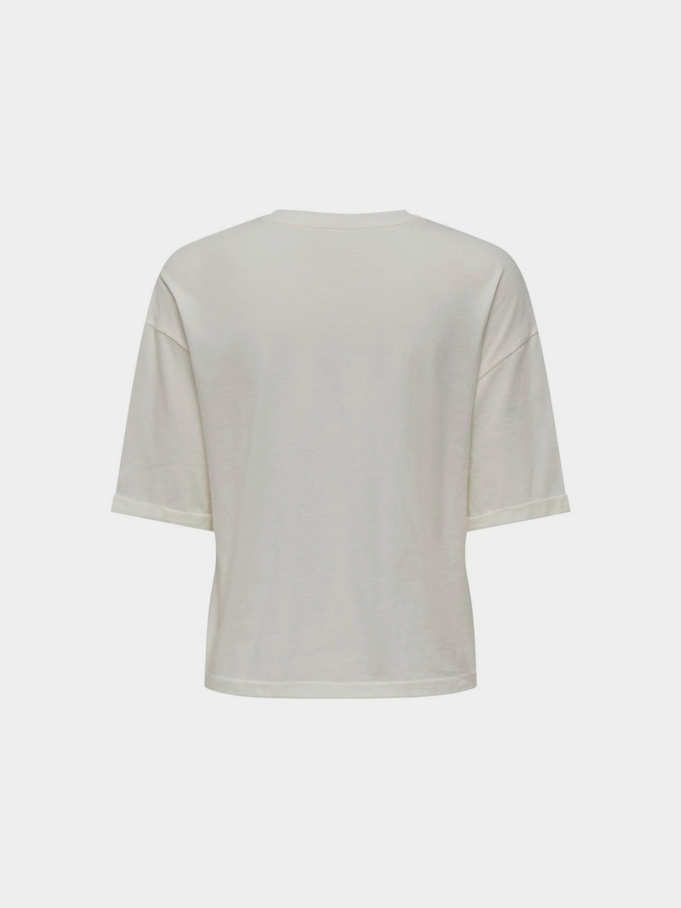 Футболка Only модель 15330982_Cloud Dancer Smile Фото