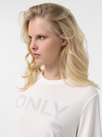 Футболка Only модель 15338474_Cloud Dancer Only 1995 Фото