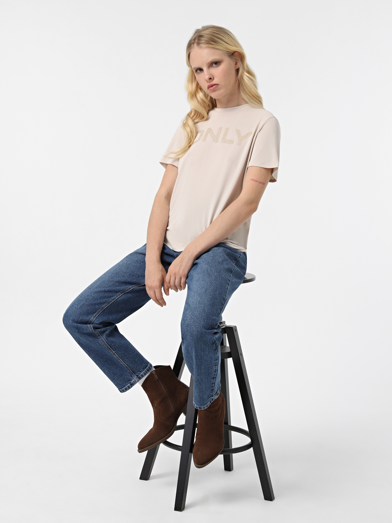 Футболка Only модель 15338474_Pumice Stone Only Фото