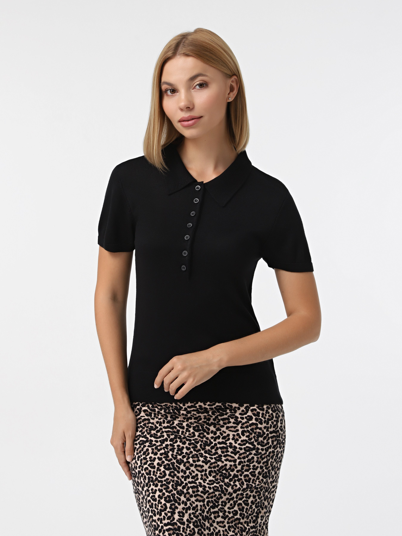 Поло Only модель 15347183_Black Фото