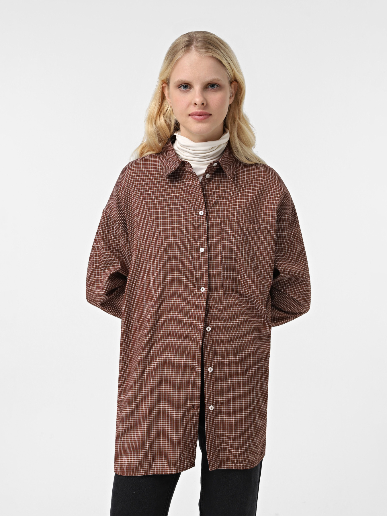 Рубашка Only модель 15344363_Mustang WHITE Фото