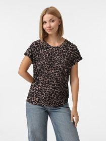 Футболка Only модель 15344399_Black Fancy leo Фото