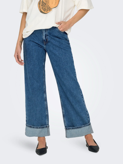 Широкі джинси Only модель 15325823_Medium Blue Denim Фото