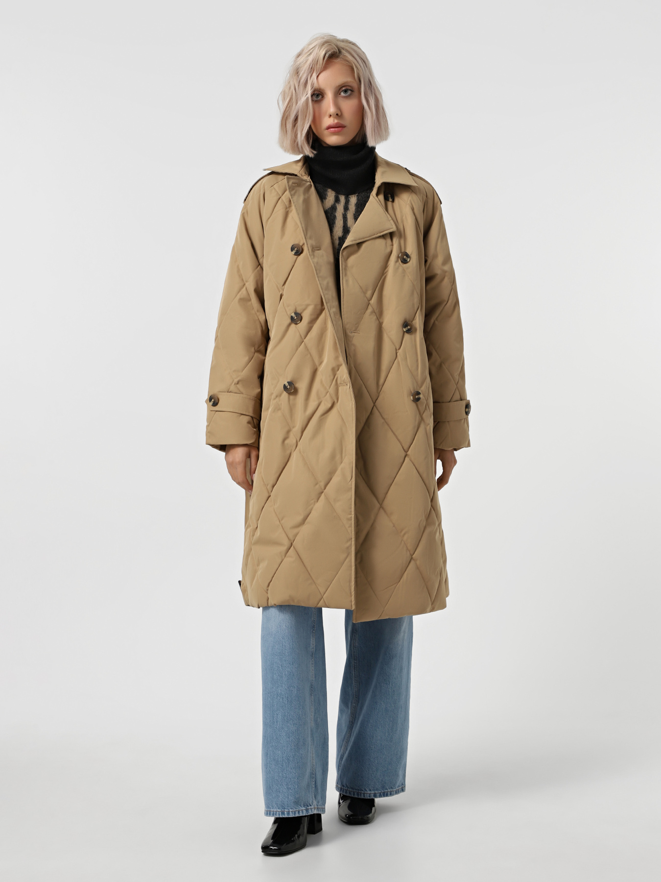 Тренч Only модель 15326055_Petrified Oak Фото