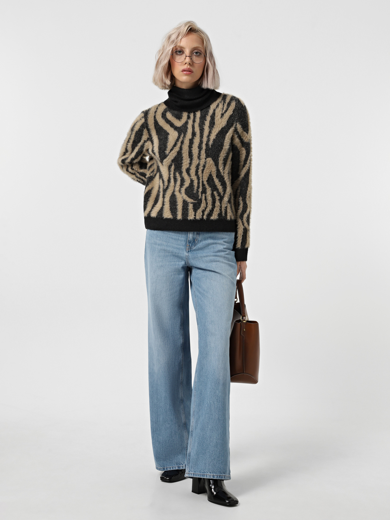 Широкі джинси Only Модель 15327290_Medium Blue Denim Фото