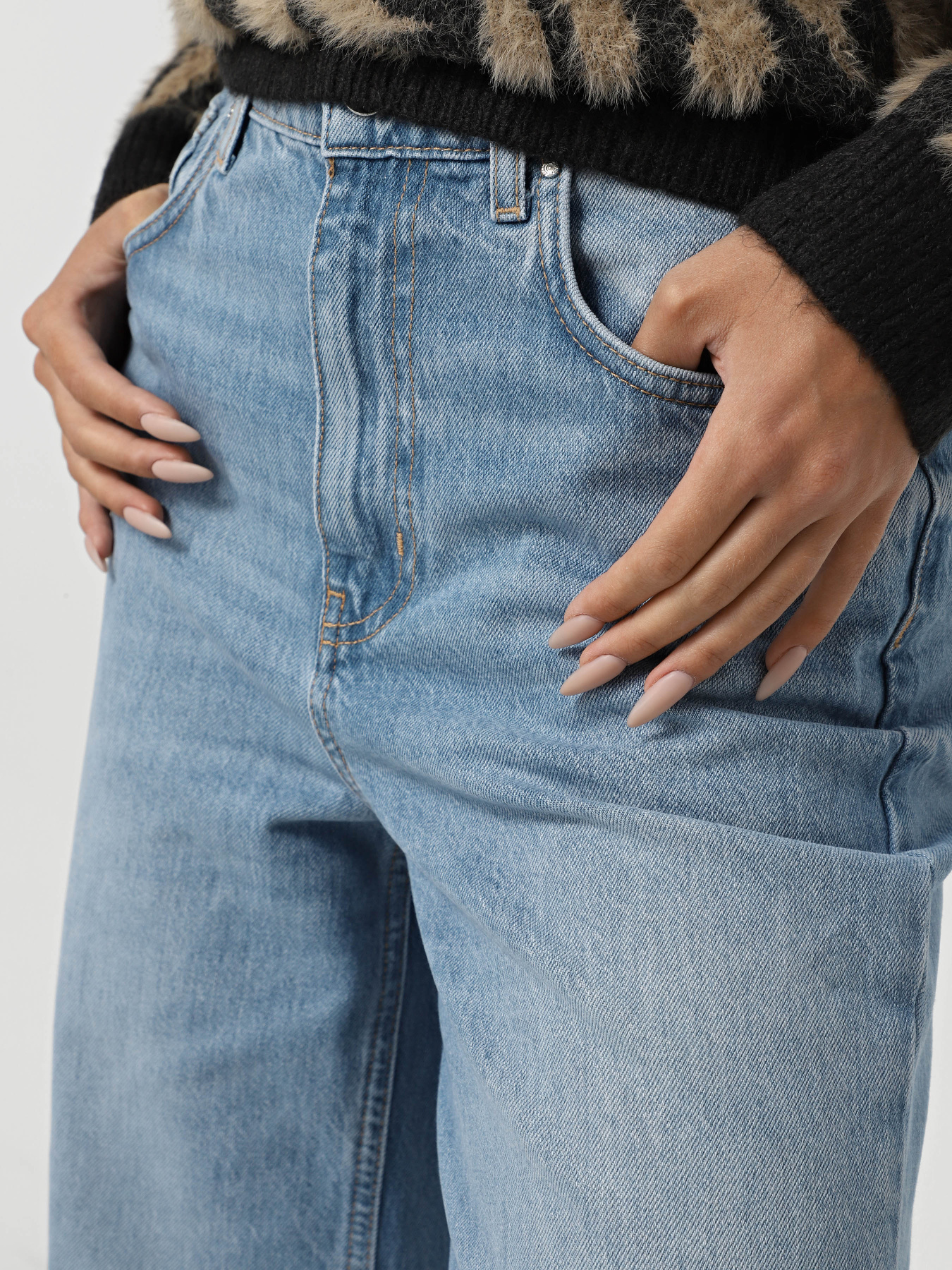 Широкі джинси Only Модель 15327290_Medium Blue Denim Фото