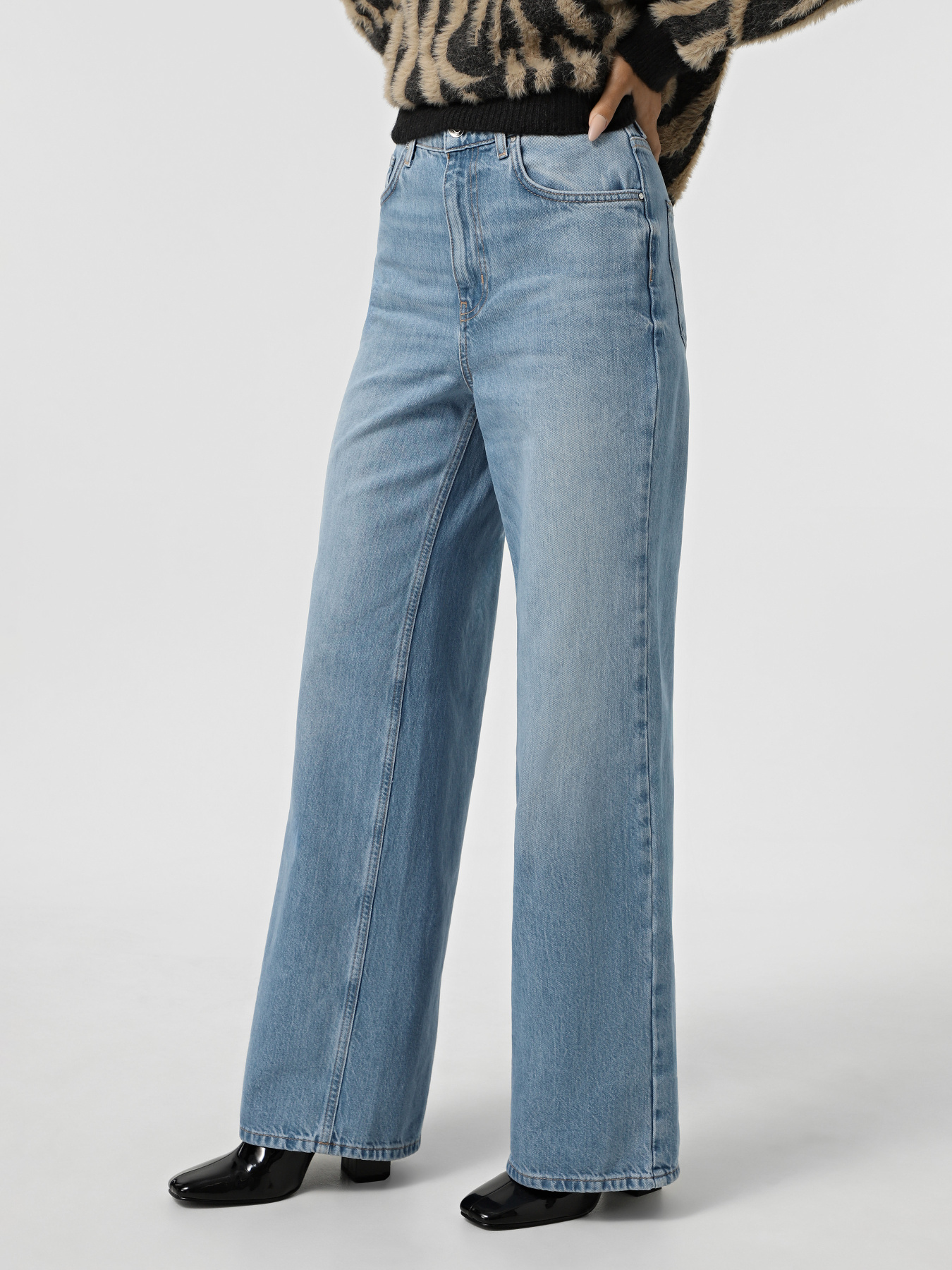 Широкі джинси Only модель 15327290_Medium Blue Denim Фото