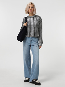 Джемпер Only модель 15331238_Black Silver Foil Фото