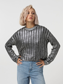 Джемпер Only модель 15331238_Black Silver Foil Фото