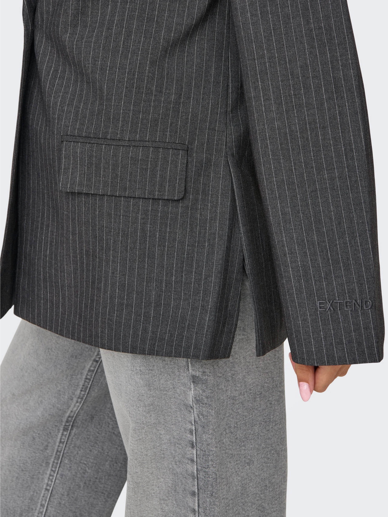 Блейзер Only модель 15328181_Dark Grey Melange WHITE PI Фото