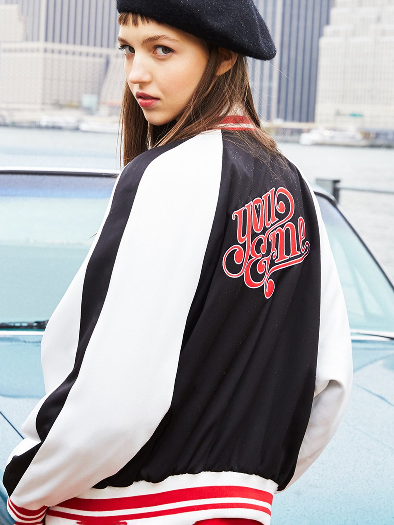 Демисезонная куртка Only модель 117122504A01_чорний комб. Фото