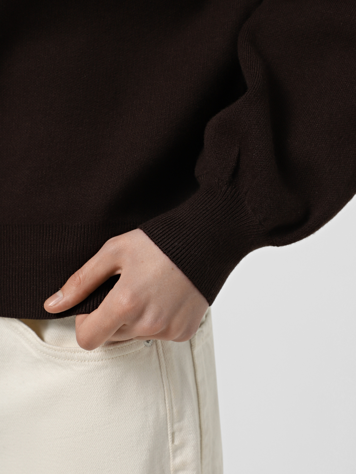 Свитер Only модель 15327635_Chocolate Torte solid Фото