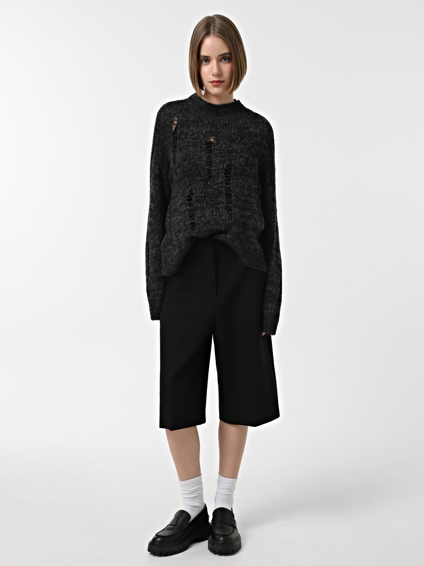 Джемпер Only модель 15328220_Black Dark Gray Twist Фото