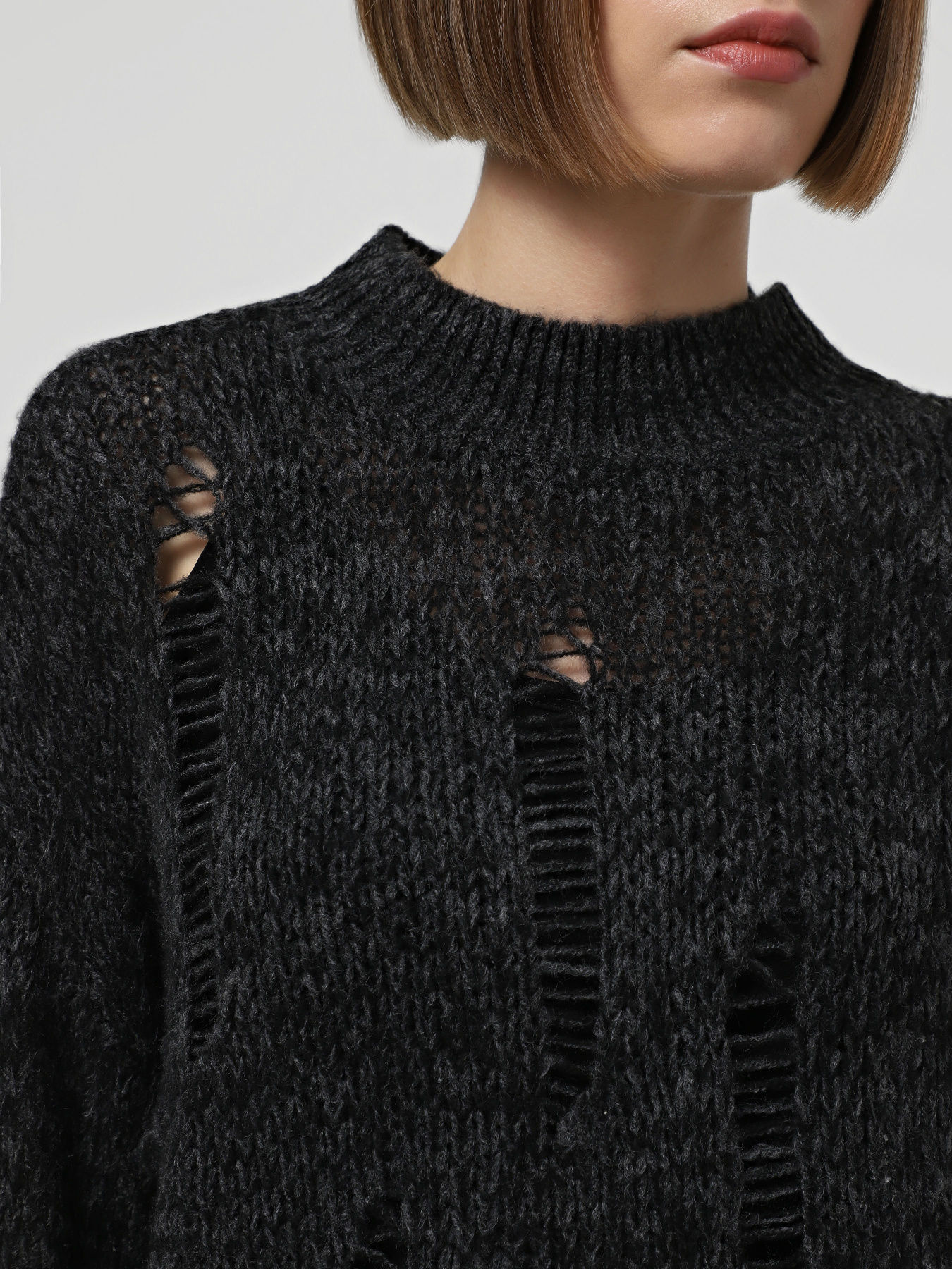 Джемпер Only модель 15328220_Black Dark Gray Twist Фото