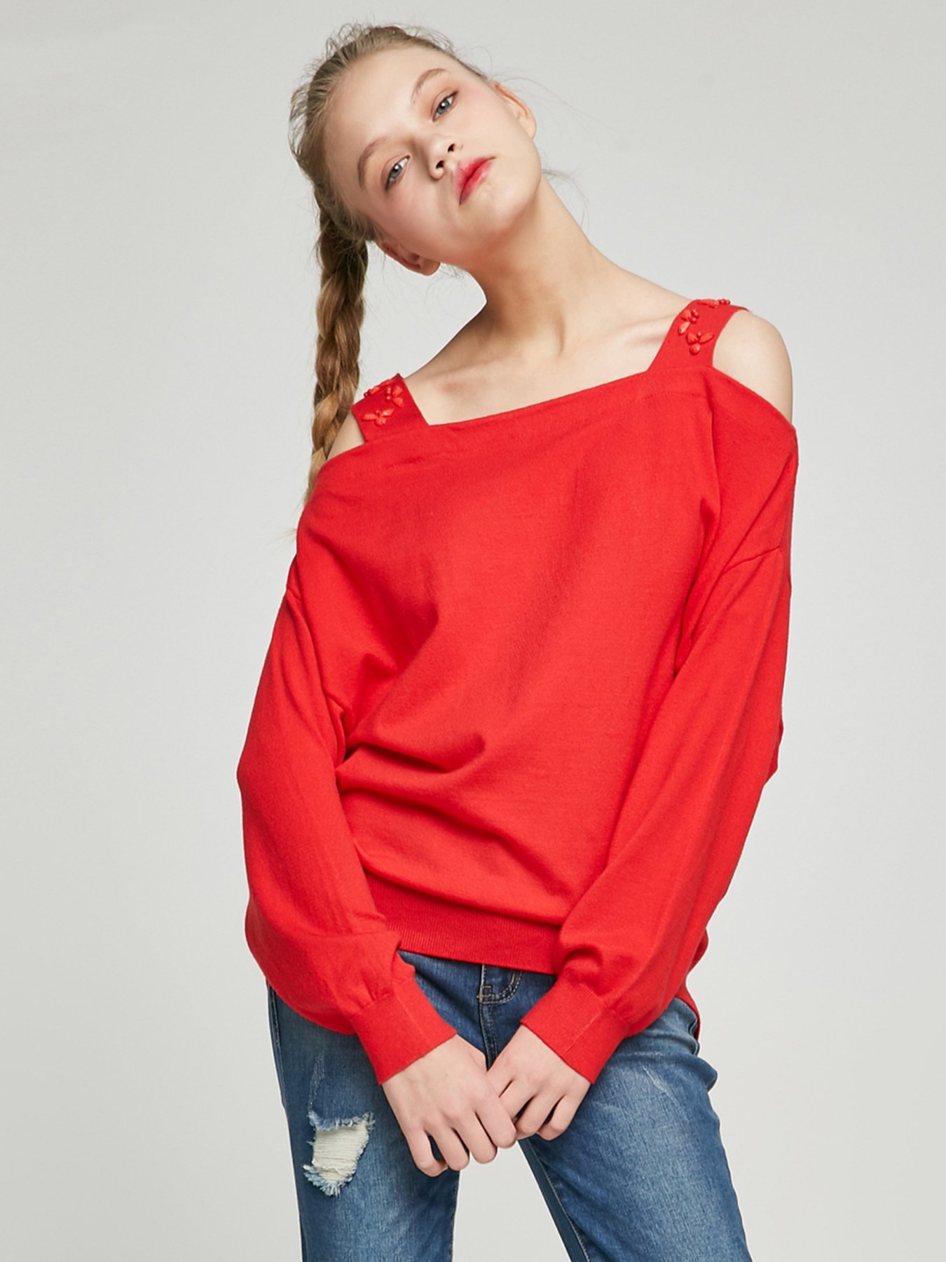 Джемпер Only модель 117124527F16_червоний Фото