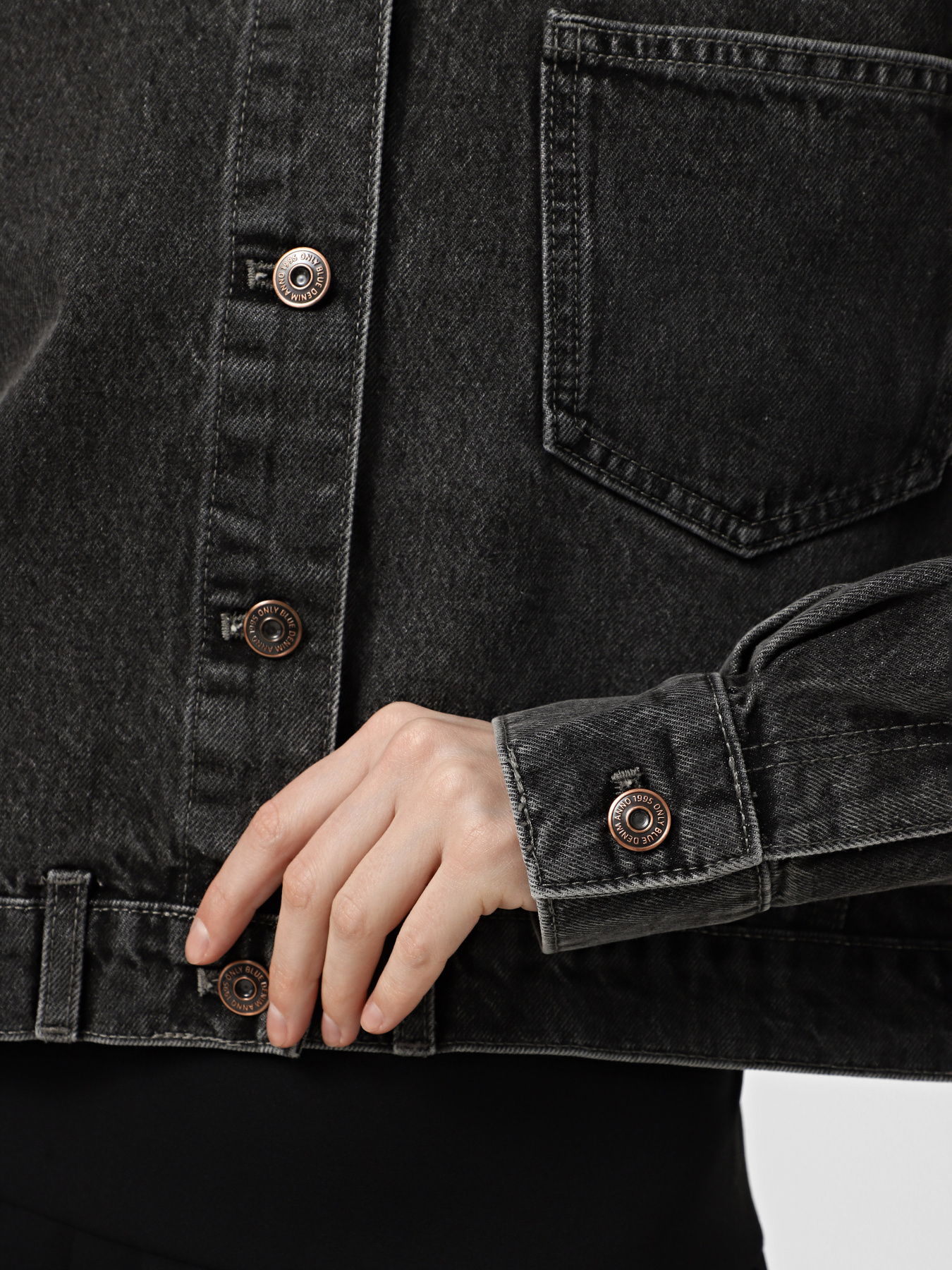 Джинсовая куртка Only модель 15330000_Light Grey Denim Фото