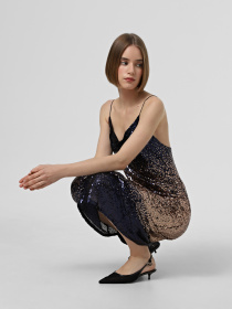 Платье макси Only модель 15334031_Black Moonlight Платье макси Only модель 15334031_Black Moonlight Фото