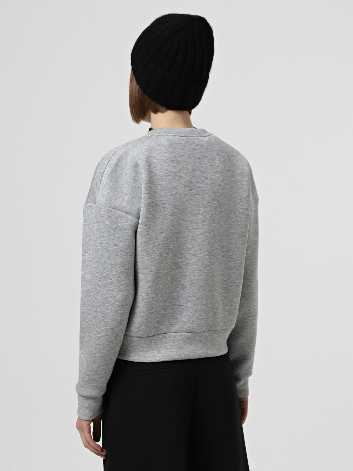 Бомбер Only модель 15336901_Light Grey Melange Фото