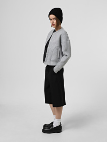 Бомбер Only модель 15336901_Light Grey Melange Фото