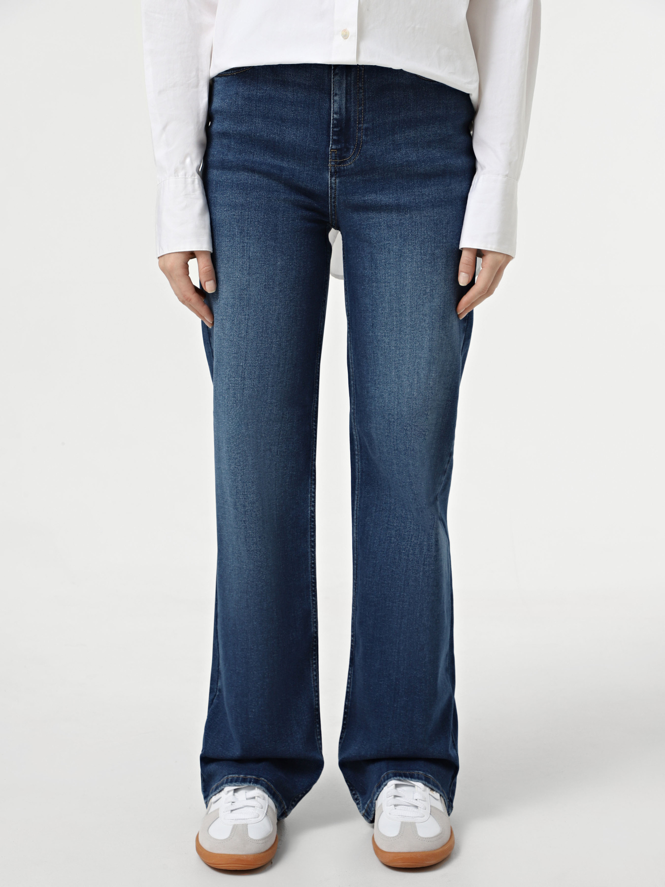 Широкі джинси Only модель 15323180_Dark Blue Denim Фото