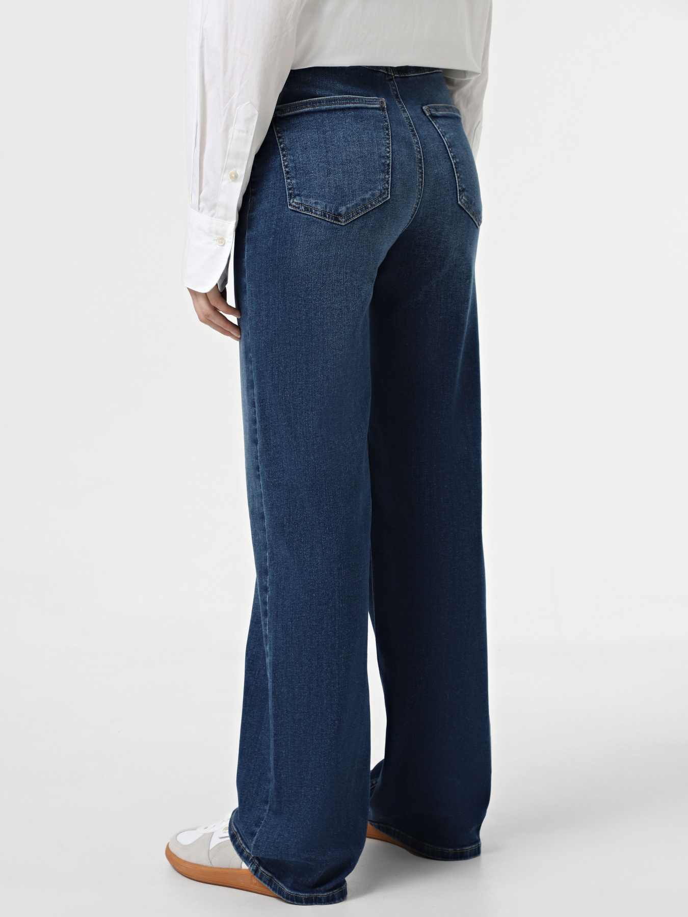 Широкие джинсы Only модель 15323180_Dark Blue Denim Фото