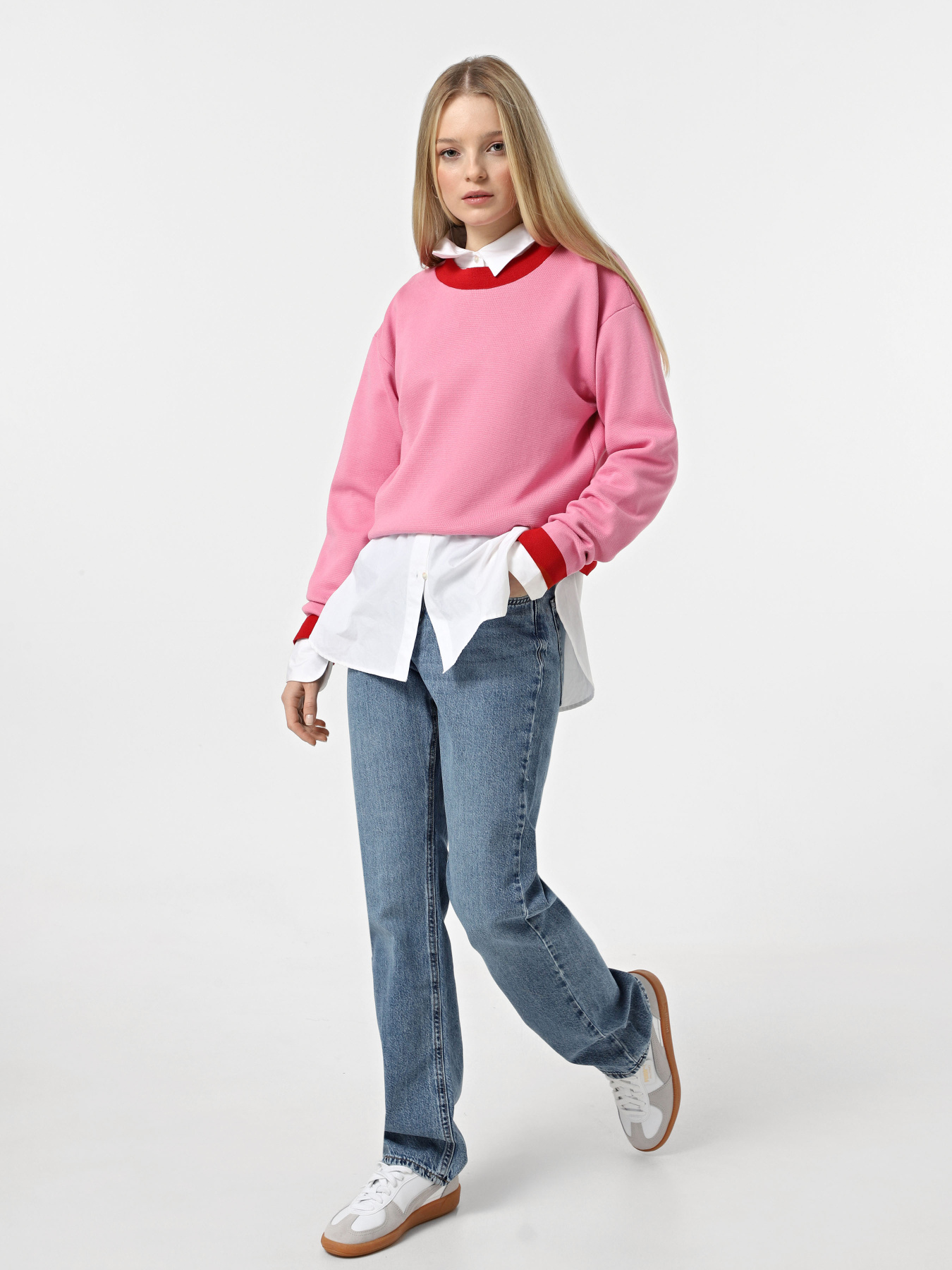 Прямые джинсы Only модель 15311652_Medium Blue Denim Фото