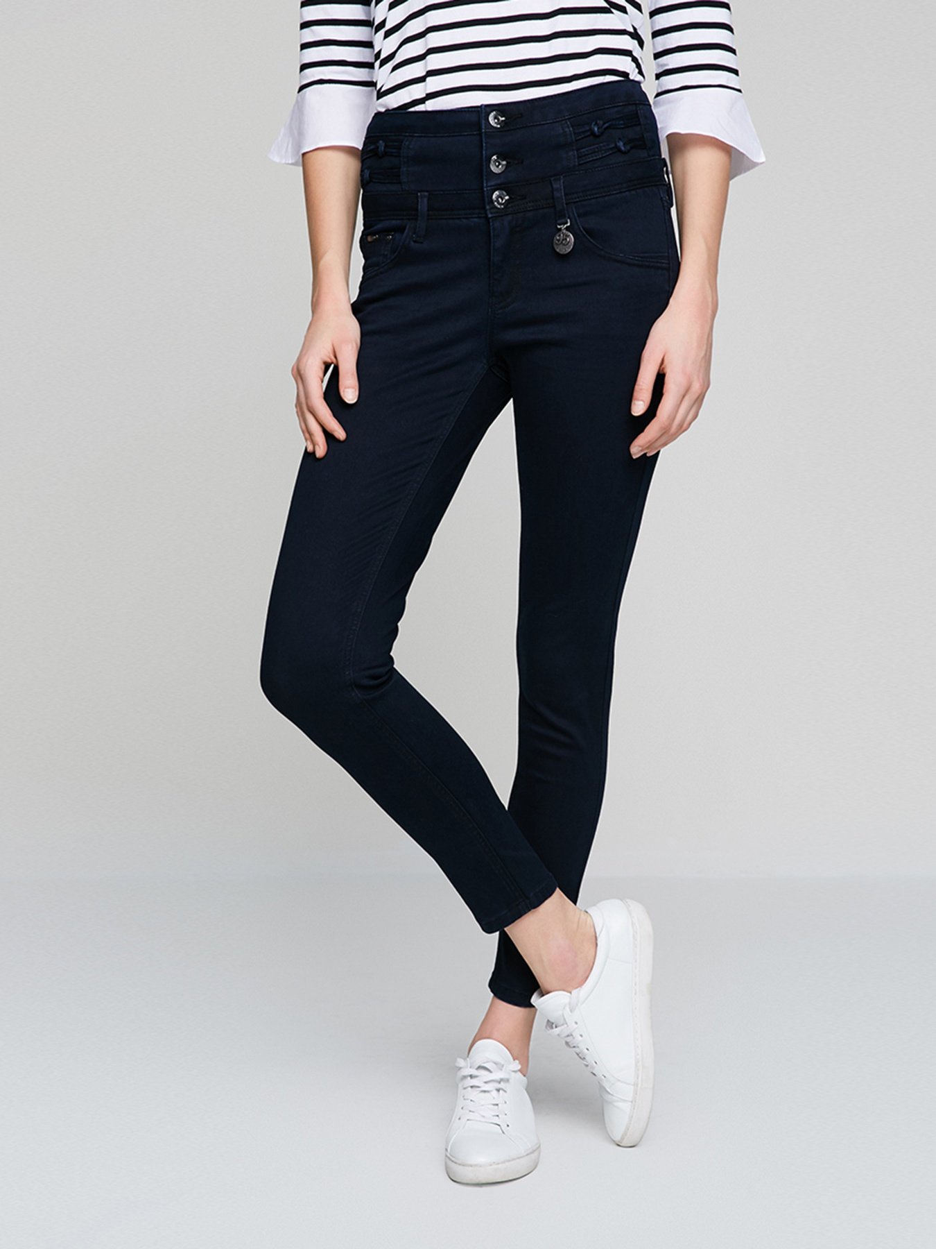 Скіні джинси Only модель 117132526J37_т.синій Фото